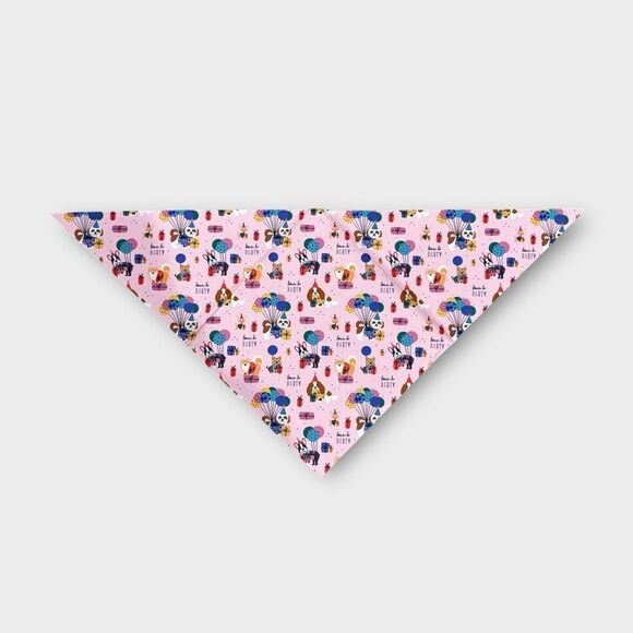 2 FOR $10 Pink Dog Birthday Bandana Time to Party - Picture 1 of 7